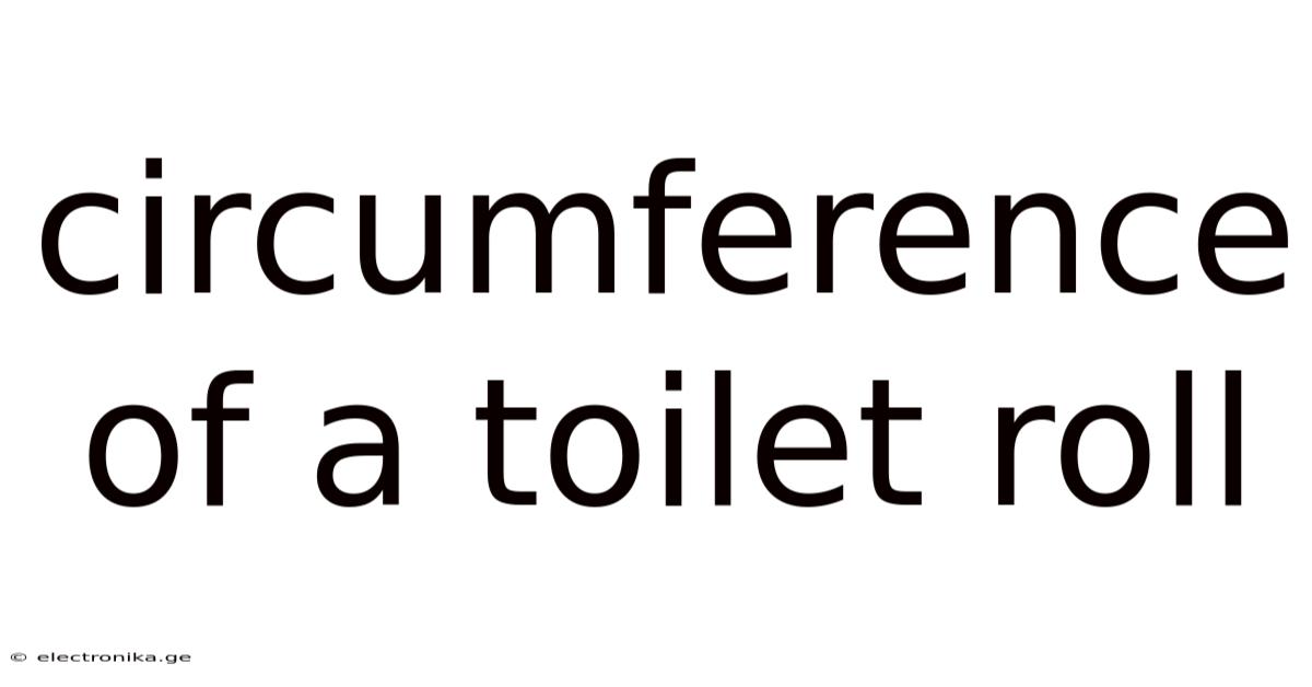 Circumference Of A Toilet Roll