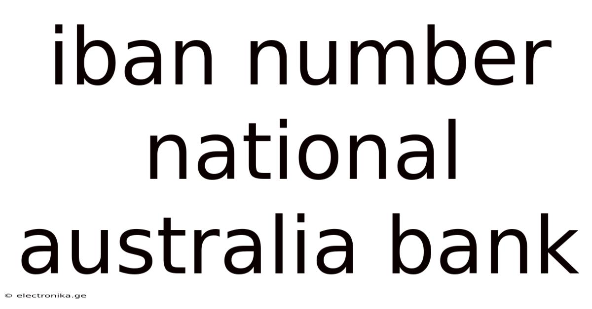 Iban Number National Australia Bank