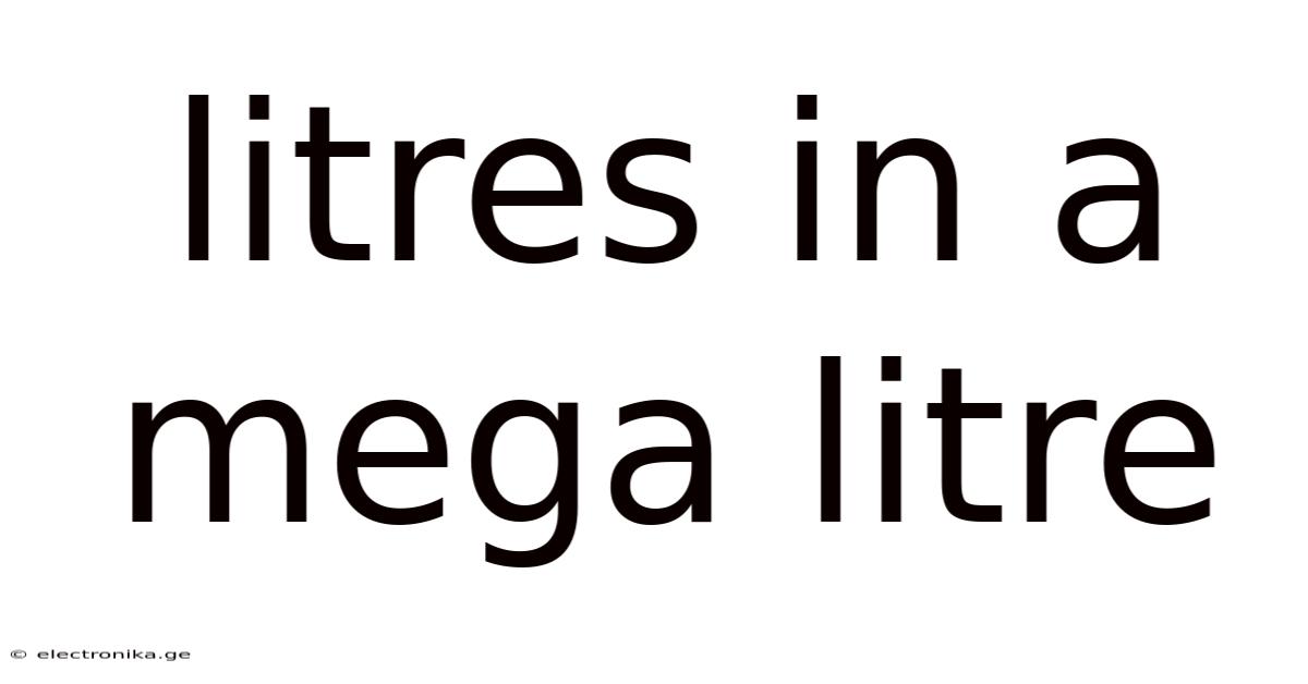 Litres In A Mega Litre