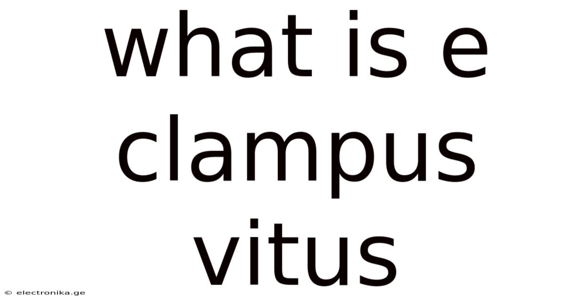 What Is E Clampus Vitus